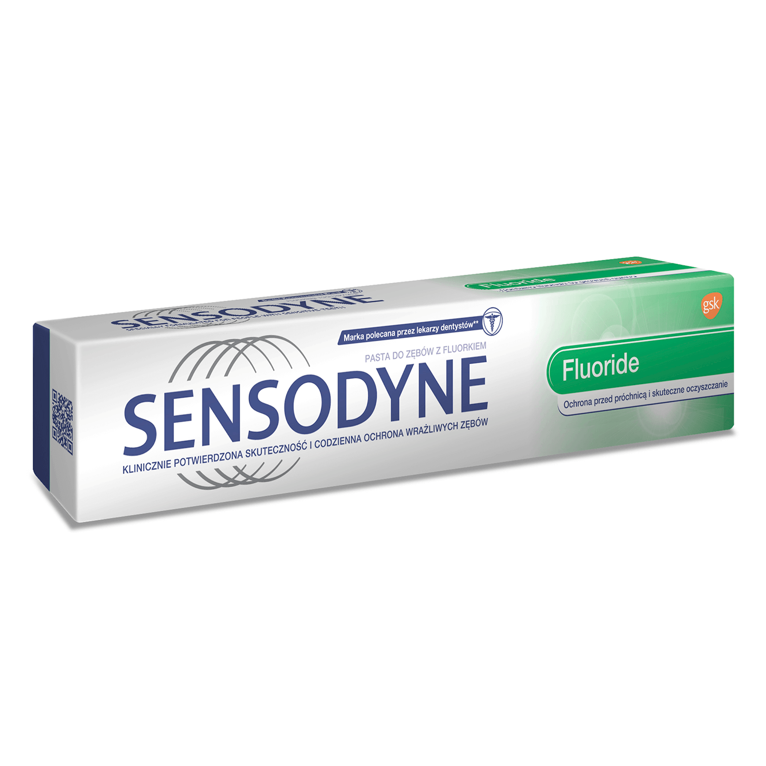 Sensodyne (Hyperdent) F, pasta do zębów z fluorem, ochrona przed próchnicą, tuba 75 ml