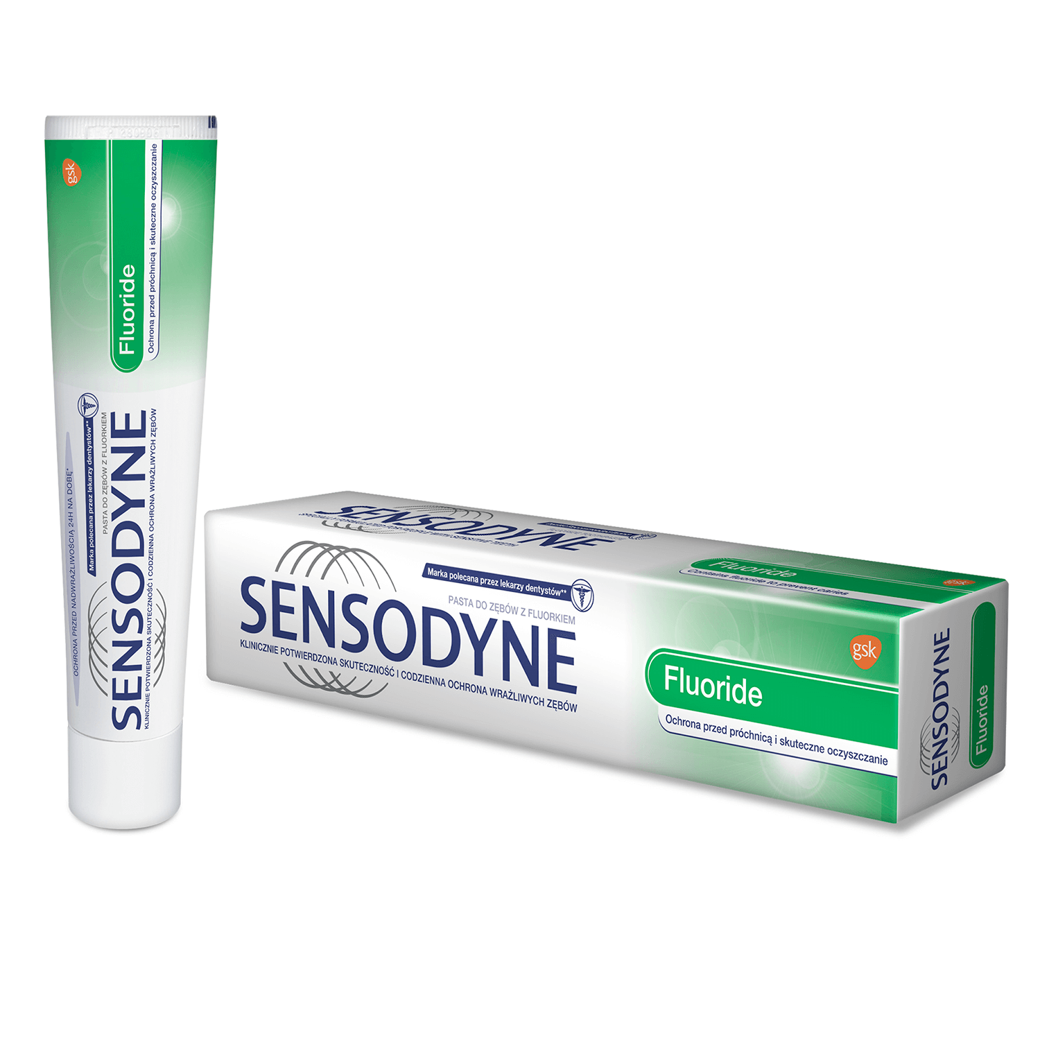 Sensodyne (Hyperdent) F, pasta do zębów z fluorem, ochrona przed próchnicą, tuba 75 ml