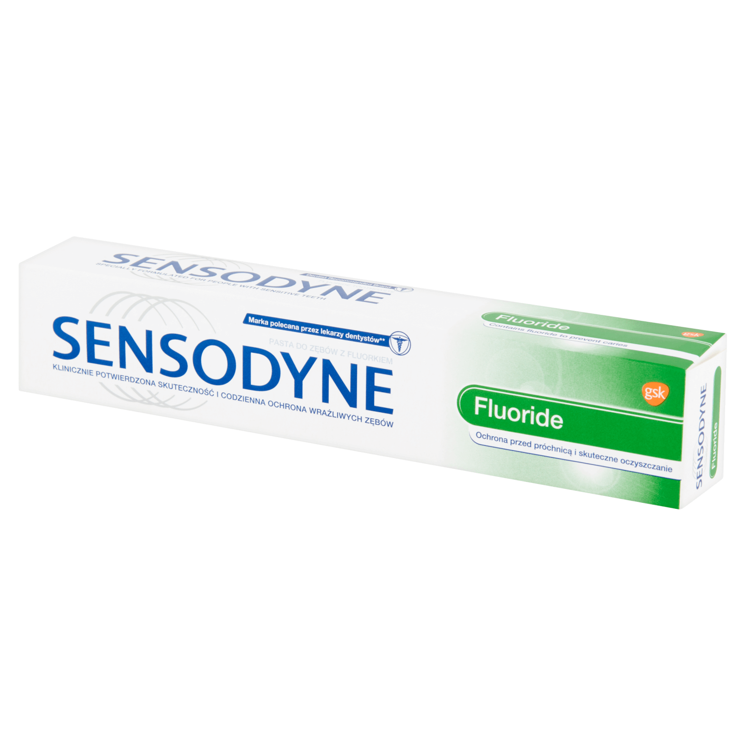 Sensodyne (Hyperdent) F, pasta do zębów z fluorem, ochrona przed próchnicą, tuba 75 ml
