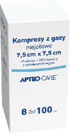 Kompresy niejałowe z gazy APTEO