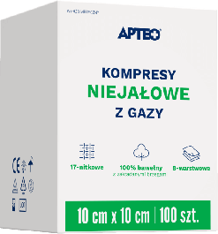 Kompresy niejałowe z gazy APTEO