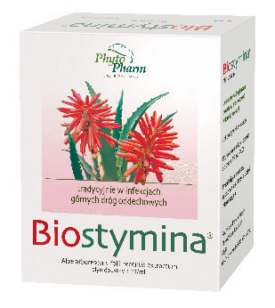 Biostymina, płyn na infekcje górnych dróg oddechowych, 10 ampułek 1 ml