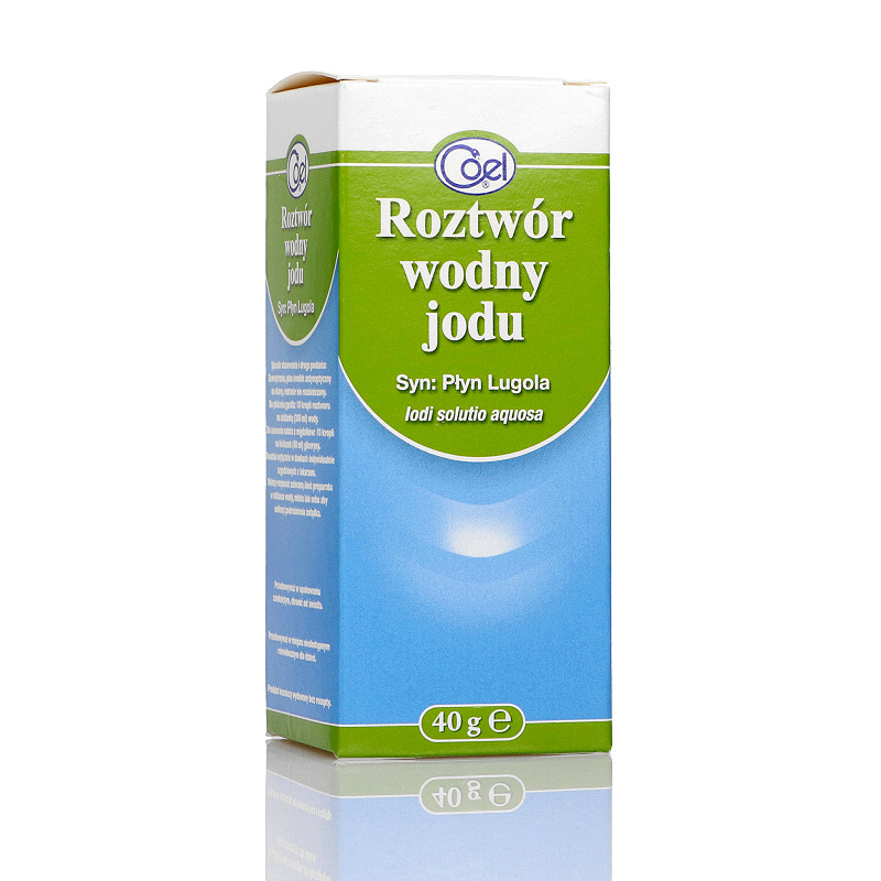Płyn Lugola Roztwór wodny jodu  płyn do odkażania skóry, 40 g