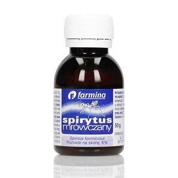 Spirytus mrówczany, do nacierania w bólach mięśniowych i stawowych, butelka 50 g