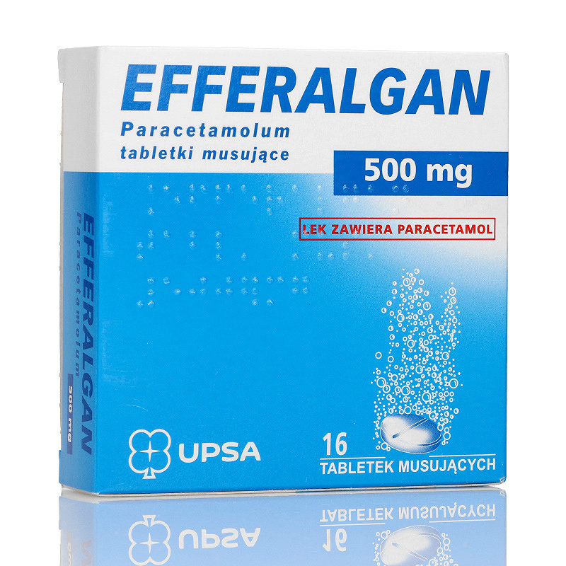 Efferalgan, tabletki musujące na ból różnego pochodzenia i gorączkę, 16 szt.