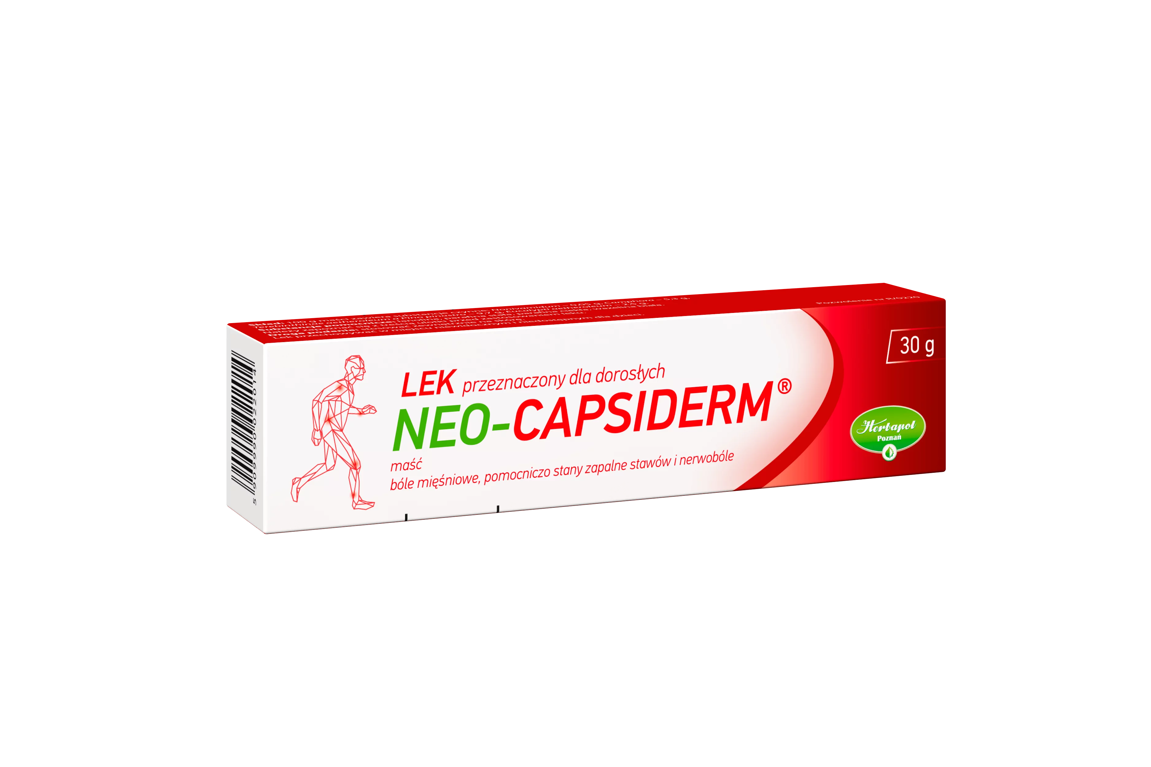 Neo-Capsiderm, maść rozszerzająca naczynia krwionośne przy bólach mięśniowych, tuba 30 g