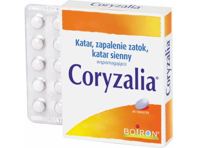 Coryzalia tabletki na katar, zapalenie zatok i katar sienny, 40 szt.