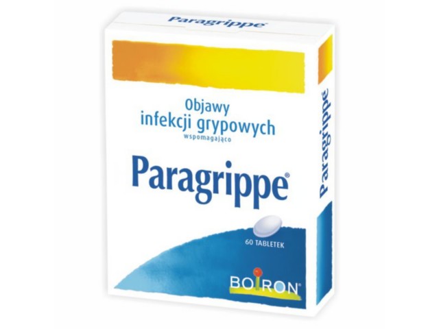 Paragrippe tabletki wspomagające w infekcjach grypowych, 60 szt.