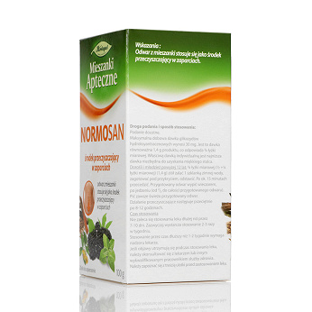 Normosan, zioła przeczyszczające na zaparcia, 100 g