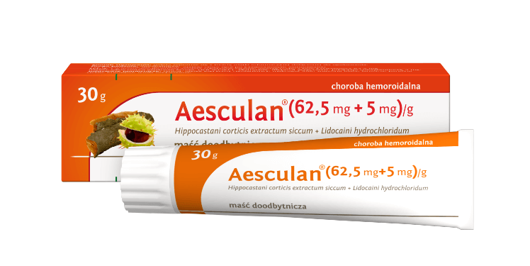 Aesculan, maść doodbytnicza na hemoroidy, tuba 30 g
