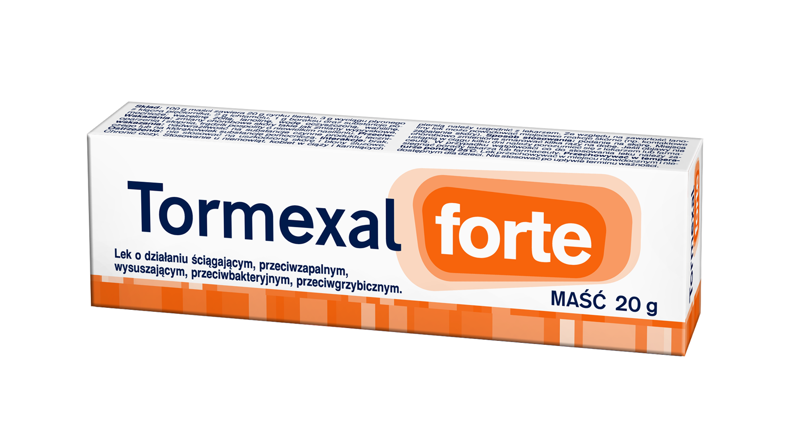 Tormexal (Tormentille Forte), maść do stosowania na stany zapalne skóry, 20 g