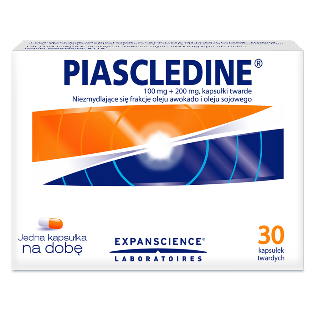 Piascledine, kapsułki na objawy choroby zwyrodnieniowej stawów kolanowych, 30 szt.