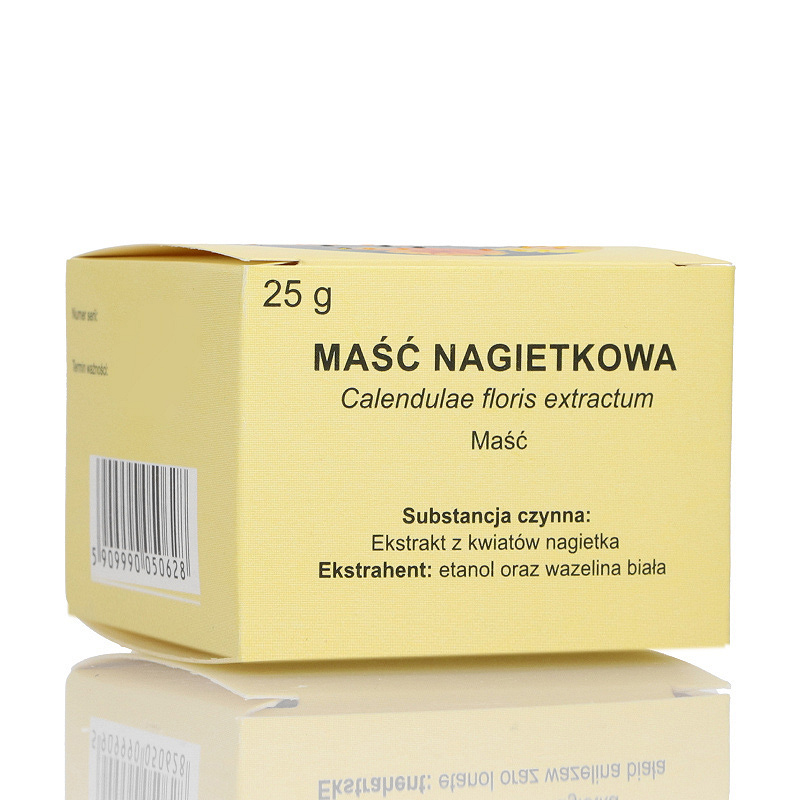 Maść nagietkowa, maść na łagodne stany zapalne skóry, pudełko 25 g