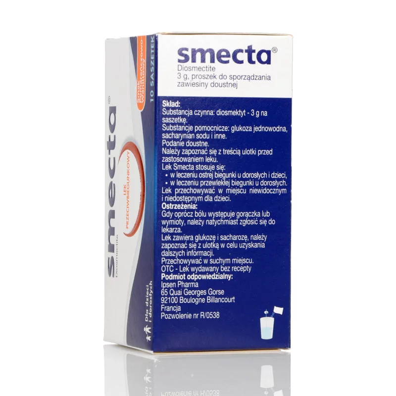 Smecta, proszek na ostrą biegunkę, 10 sasz.