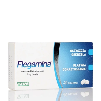 Flegamina, tabletki na mokry kaszel, 40 szt.