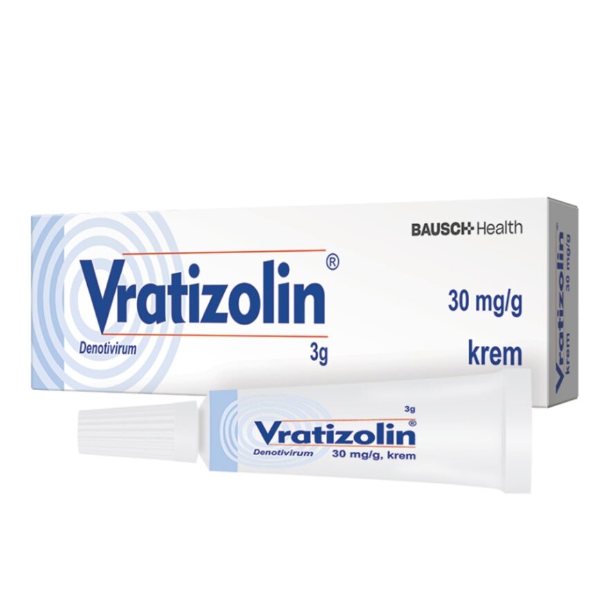 Vratizolin, krem stosowany na opryszczkę warg i twarzy, tuba 3 g