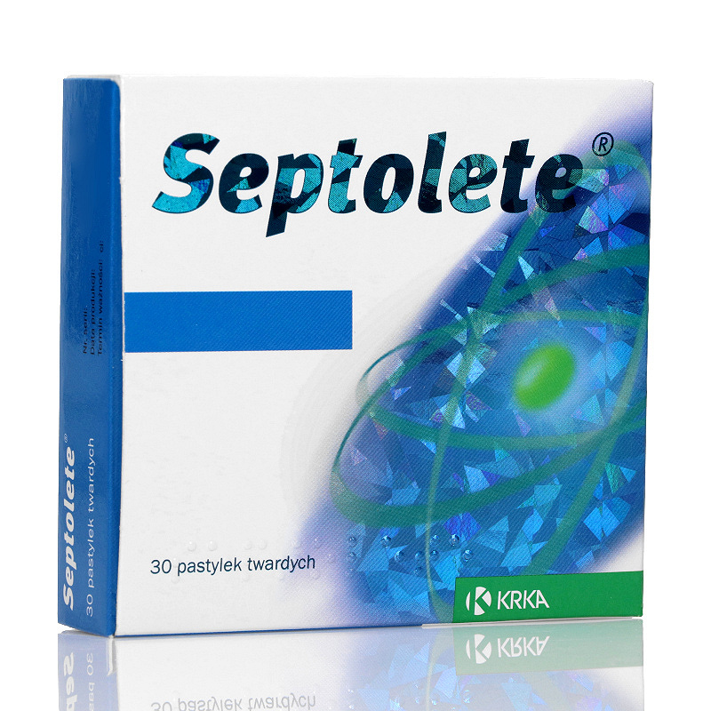 Septolete, pastylki do ssania wspomagające w stanach zapalnych jamy ustnej, 30 szt.