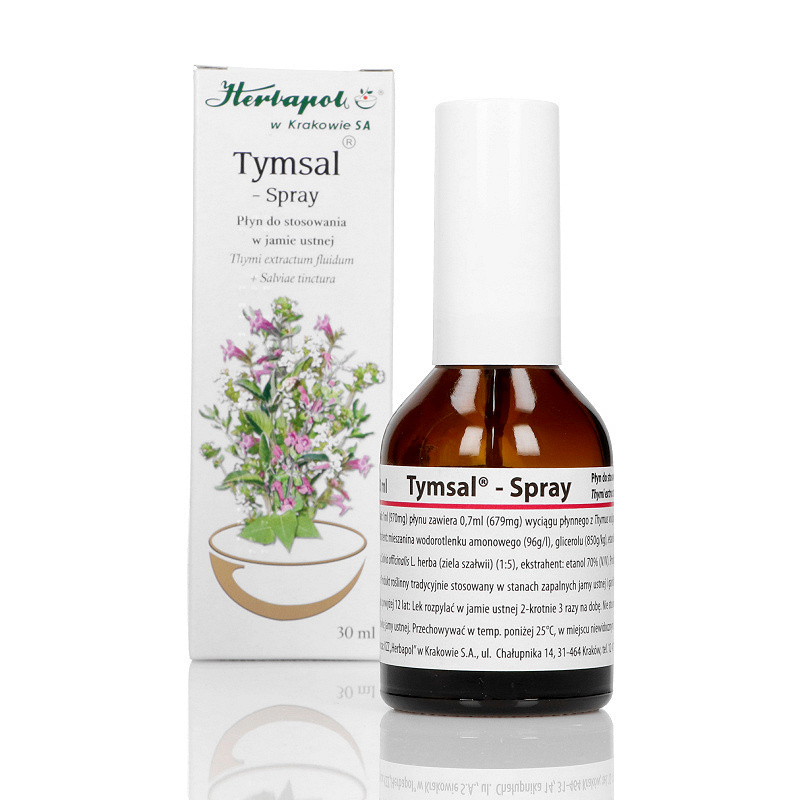 Tymsal spray, płyn na stany zapalne gardła i jamy ustnej z tymiankiem, 30 ml