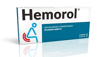 Hemorol, czopki doodbytnicze na hemoroidy, 12 szt.