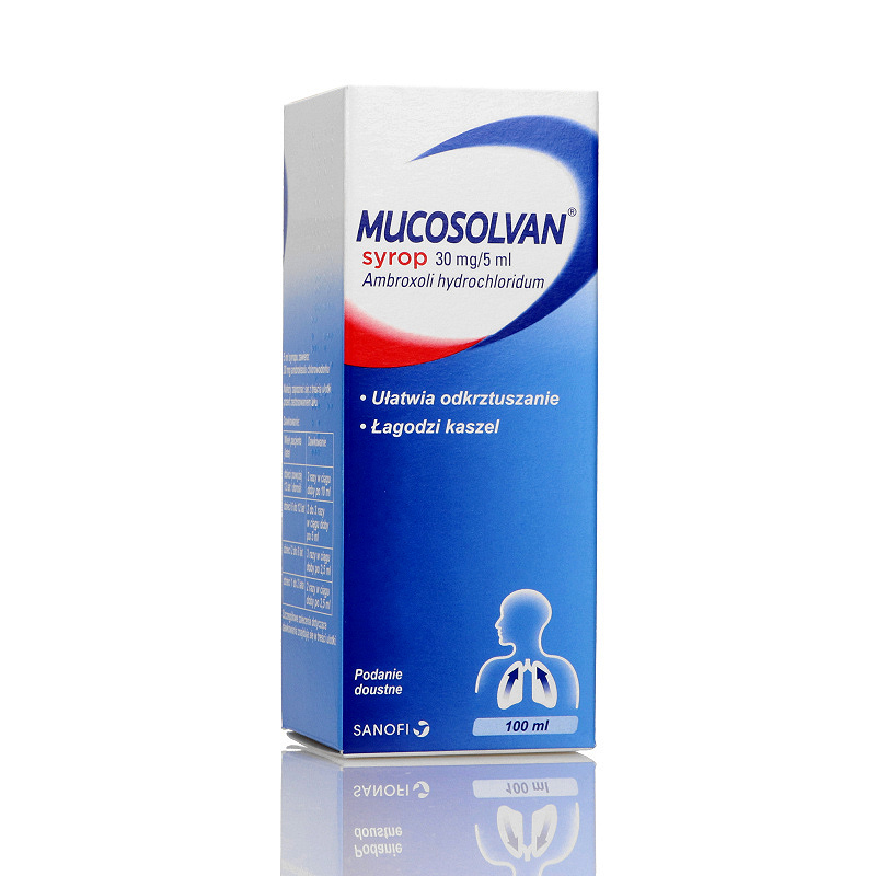 Mucosolvan, syrop wykrztuśny, rozrzedzający wydzielinę, butelka 100 ml