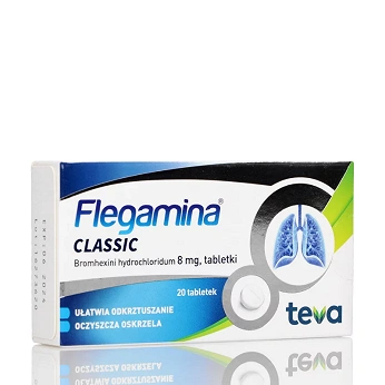 Flegamina, tabletki na mokry kaszel, 20 szt.