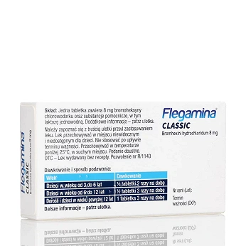 Flegamina, tabletki na mokry kaszel, 20 szt.