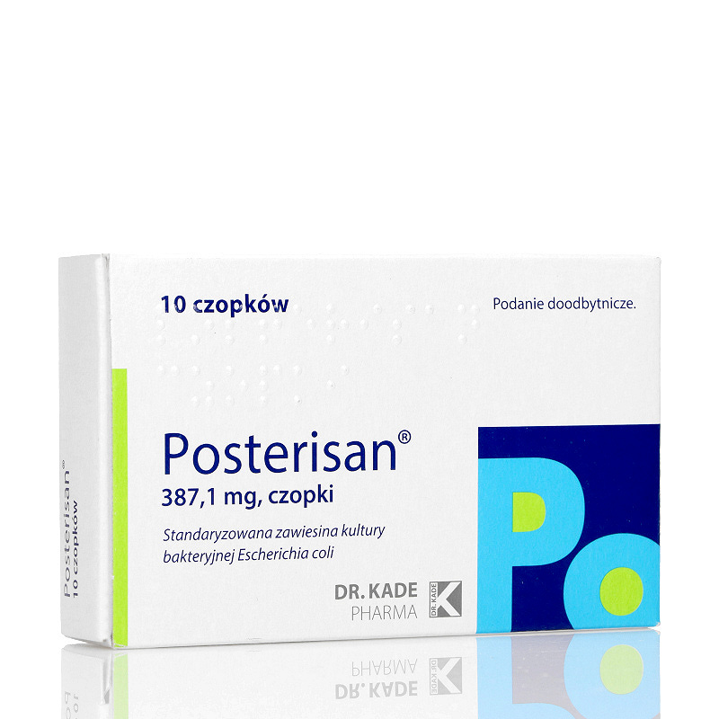 Posterisan, czopki doodbytnicze uśmierzające przy hemoroidach, 10 szt.