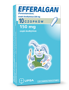 Efferalgan 150 mg, 10 czopków