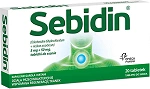 Sebidin tabletki do leczenia objawowego zapalenia błony śluzowej gardła i krtani, 20 szt.