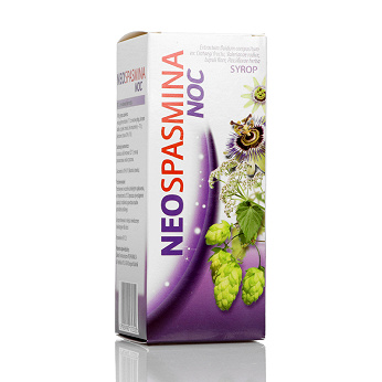 Neospasmina Noc, syrop na stany napięcia i niepokoju, trudności z zasypianiem, butelka 150 g