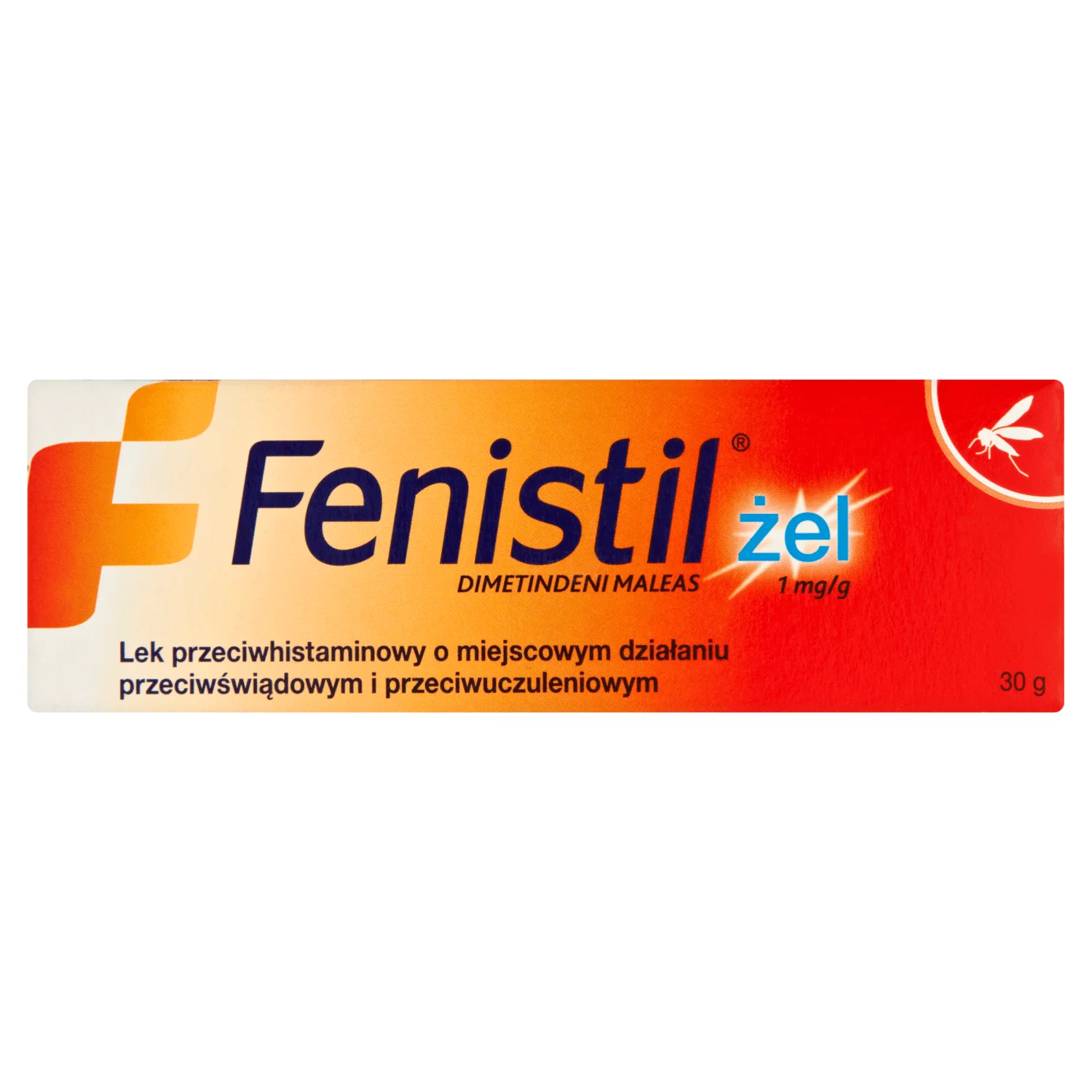 Fenistil, żel o miejscowym działaniu przeciwświądowym i przeciwuczuleniowym, tuba 30 g