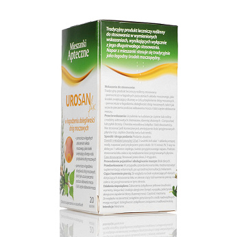 Urosan fix, zioła do zaparzania łagodzące zaburzenia układu moczowego, 20 sasz. x 2 g