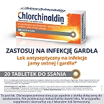 Chlorchinaldin VP tabletki do ssania w zakażeniach bakteryjnych jamy ustnej, 20 szt.