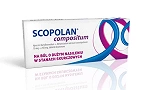 Scopolan compositum tabletki na ból o dużym nasileniu w stanach skurczowych przewodu pokarmowego i dróg żółciowych, 10 szt.