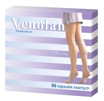 Venolan kapsułki na zaburzenia krążenia żylnego i limfatycznego, 50 szt.