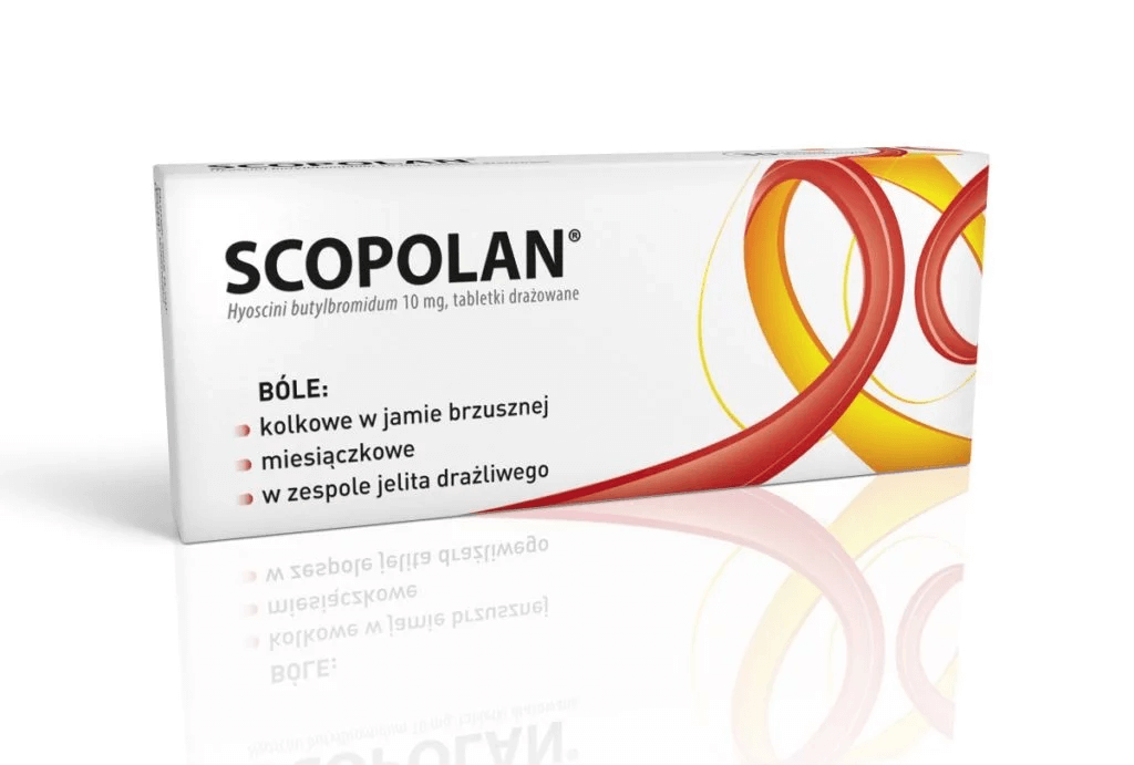 Scopolan, tabletki rozkurczowe na ból brzucha, 10 szt.
