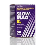 Slow-Mag B6 tabletki powlekane dojelitowe na niedobór magnezu i witaminy B6, 50 szt.