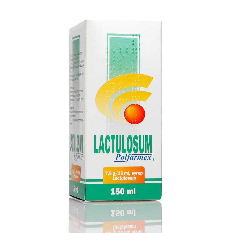 Lactulosum , syrop na zaparcia i niewydolność wątroby, butelka 150 ml