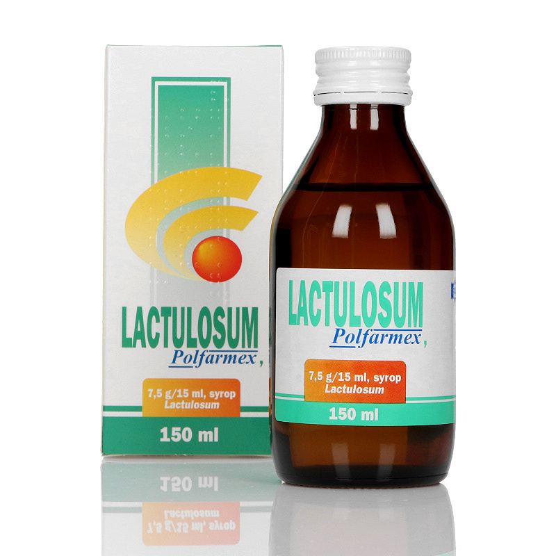 Lactulosum , syrop na zaparcia i niewydolność wątroby, butelka 150 ml