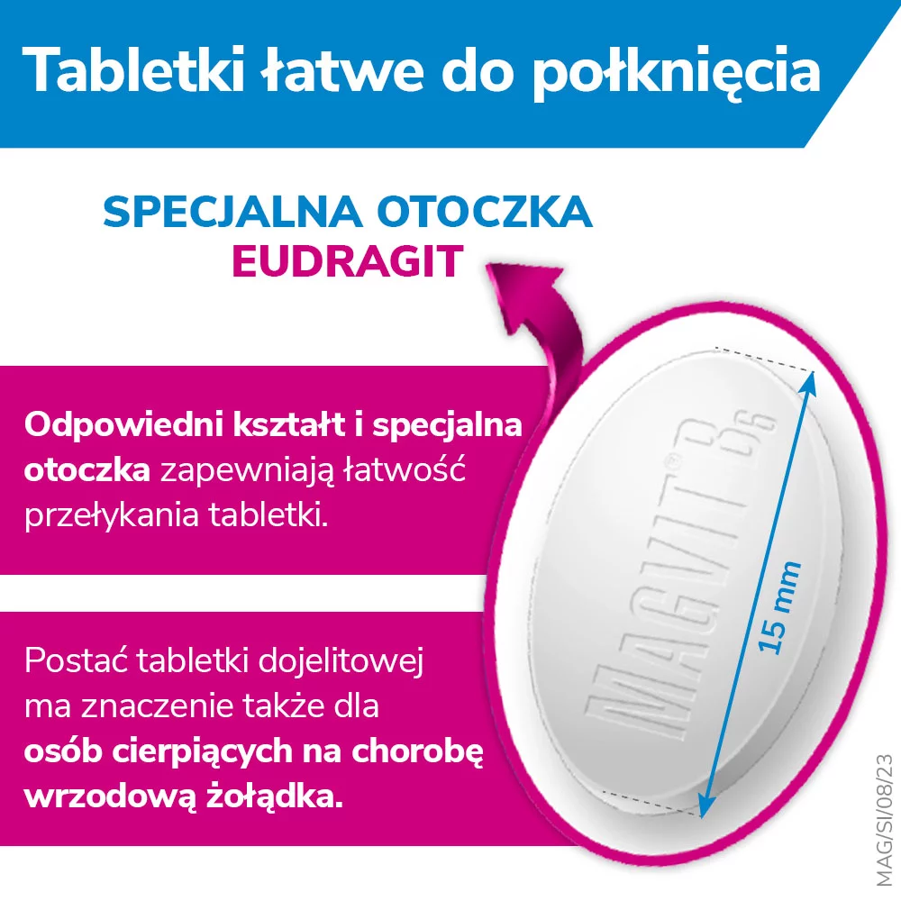 Magvit B6, tabletki z magnezem i witaminą B6, 50 szt.