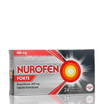 Nurofen Forte, tabletki na ból słaby i umiarkowany różnego pochodzenia, 24 szt.