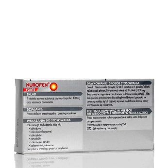 Nurofen Forte, tabletki na ból słaby i umiarkowany różnego pochodzenia, 24 szt.