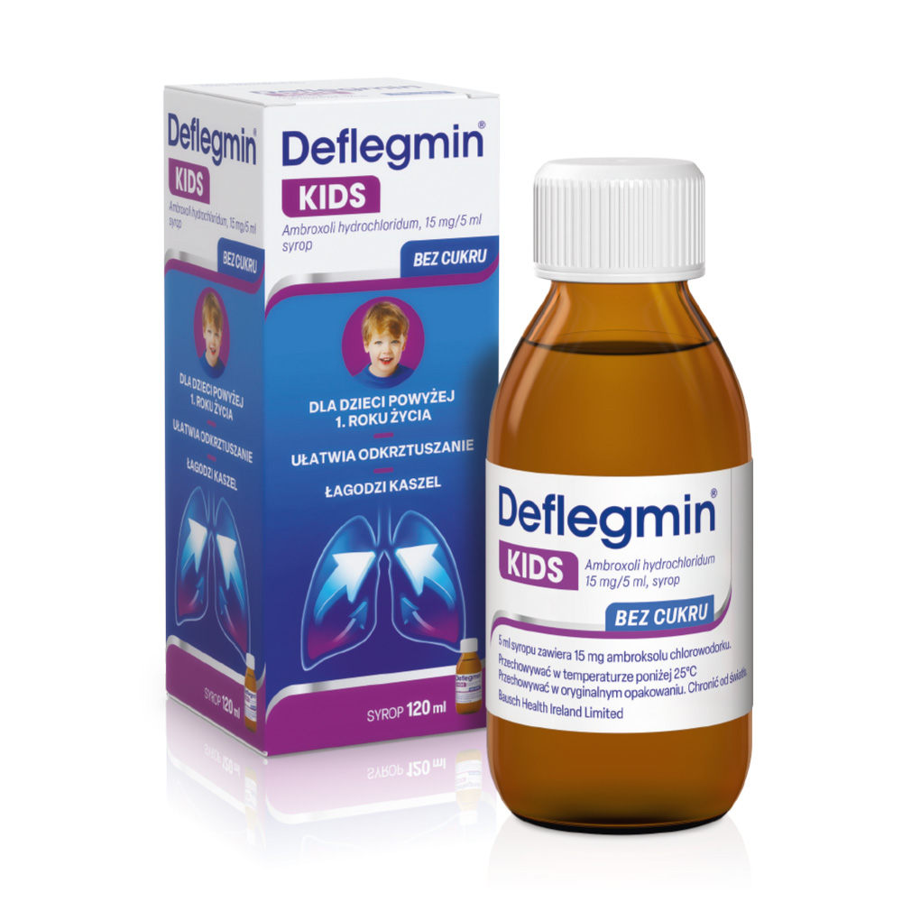  Deflegmin Kids 15 mg/5 ml syrop, 120 ml