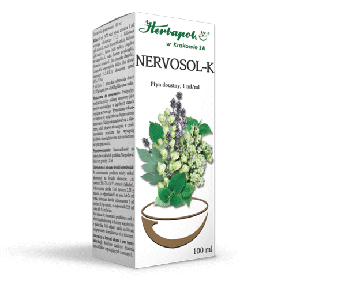 Nervosol K, płyn uspokajający w stanach napięcia nerwowego, butelka 100 ml
