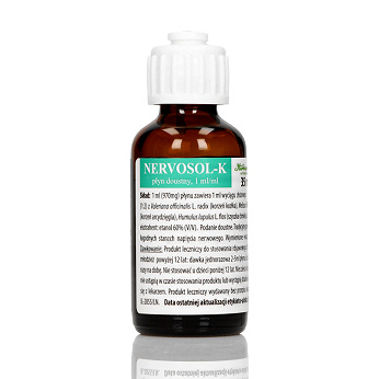 Nervosol K, płyn uspokajający w stanach napięcia nerwowego, butelka 35 ml