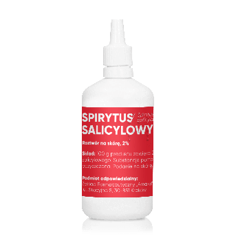 Spirytus salicylowy, roztwór o działaniu dezynfekującym na skórę , butelka 100 g