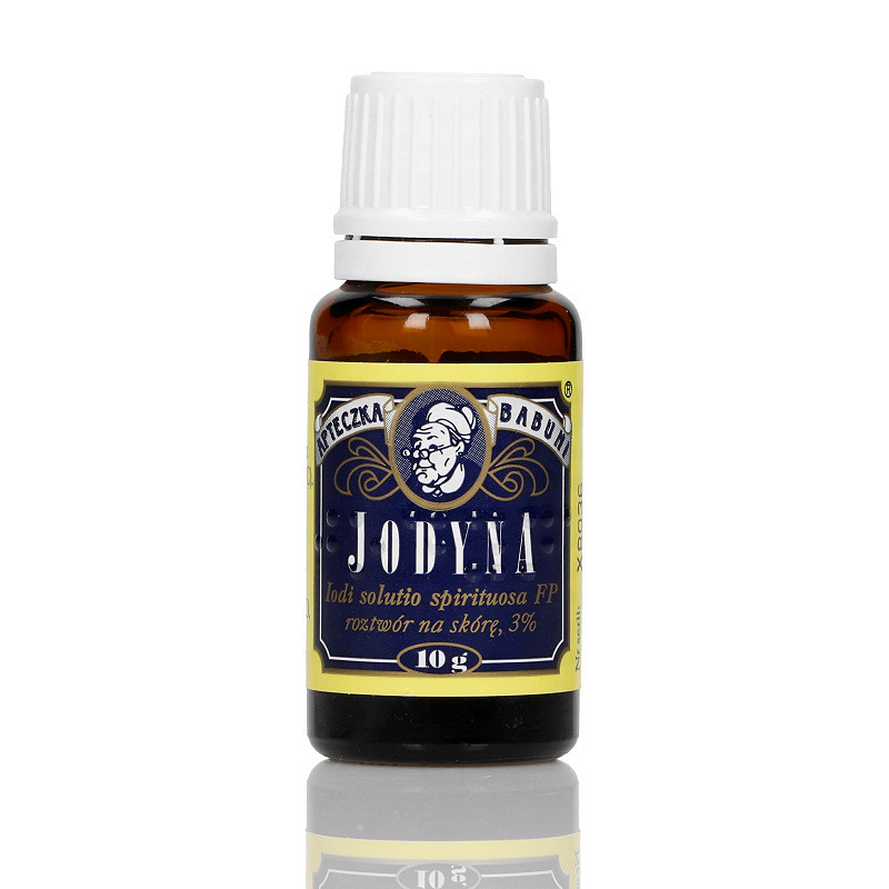 Jodyna roztwór do dezynfekcji skóry i otarć, butelka 10 g