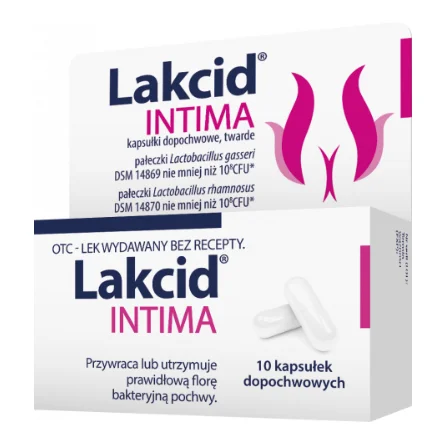 Lakcid Intima 10 kapsułek dopochwowych