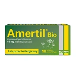 Amertil Bio tabletki powlekane o działaniu przeciwalergicznym, 10 szt.