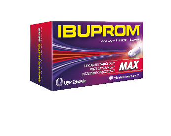 Ibuprom Max, tabletki przeciwzapalne, przeciwbólowe, przeciwgorączkowe, 48 szt.